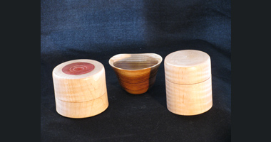 turned boxes